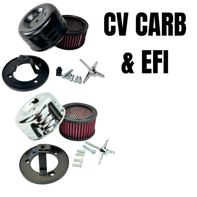 TC Bros. Louvered Air Cleaner for Harley-Davidson CV Carburetors and EFI Throttle Bodies