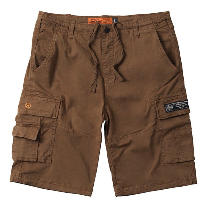 West Coast Choppers CFL Cargo Shorts Khaki / Brown