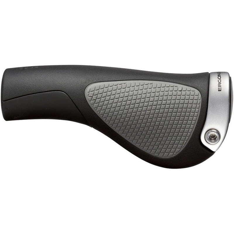 Ergon GP1 Grips – Black/Gray Lock-On Standard Small Pair