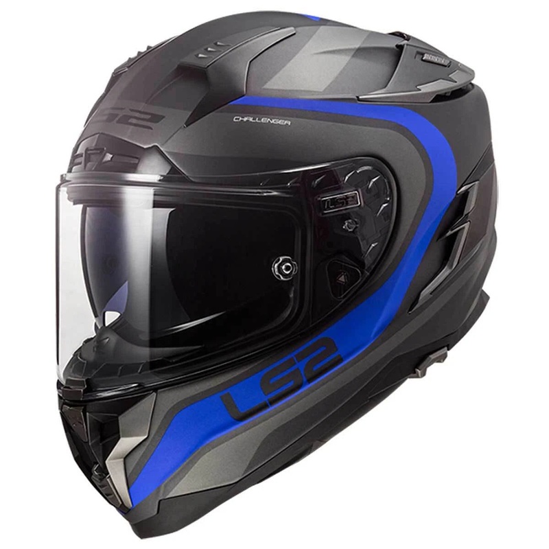 LS2 FF327 Challenger HPFC Fusion Matt Titanium / Blue