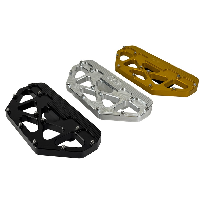 TC Bros. Pro Series MX Passenger Floorboards for Harley Davidson Bagger Touring Models