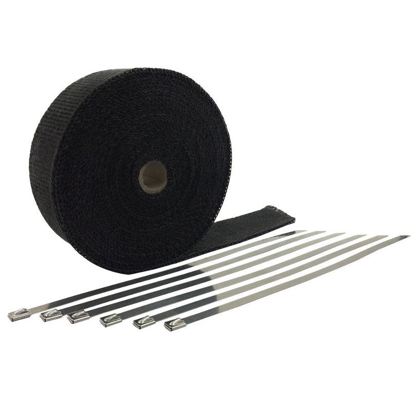 TC Bros. 50ft Black Header Wrap 2 in wide (Includes locking ties)