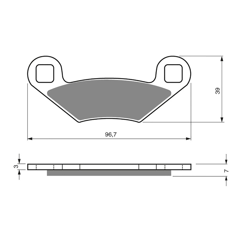 GOLDfren Brake Pads Off-Road Racing GF162 – K5 ( PR159 )