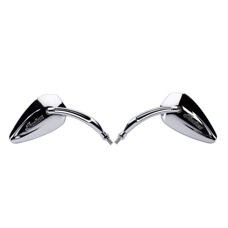 Pinnacle Mirrors in Chrome, Pair