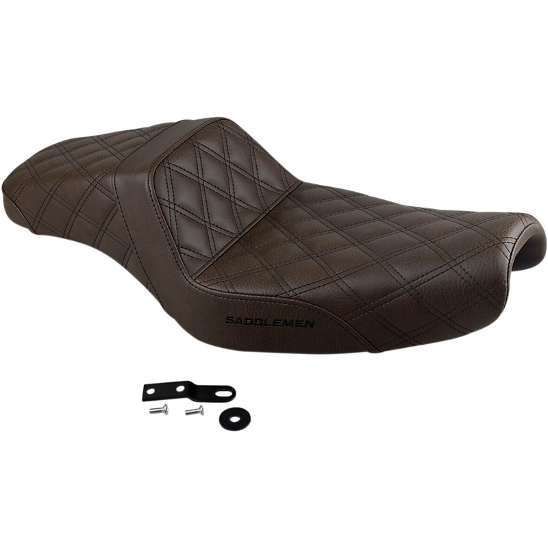 Step Up Front & Rear LS Seat, Brown – 04-22 Sportster (Forty-Eight and 12L Tank)