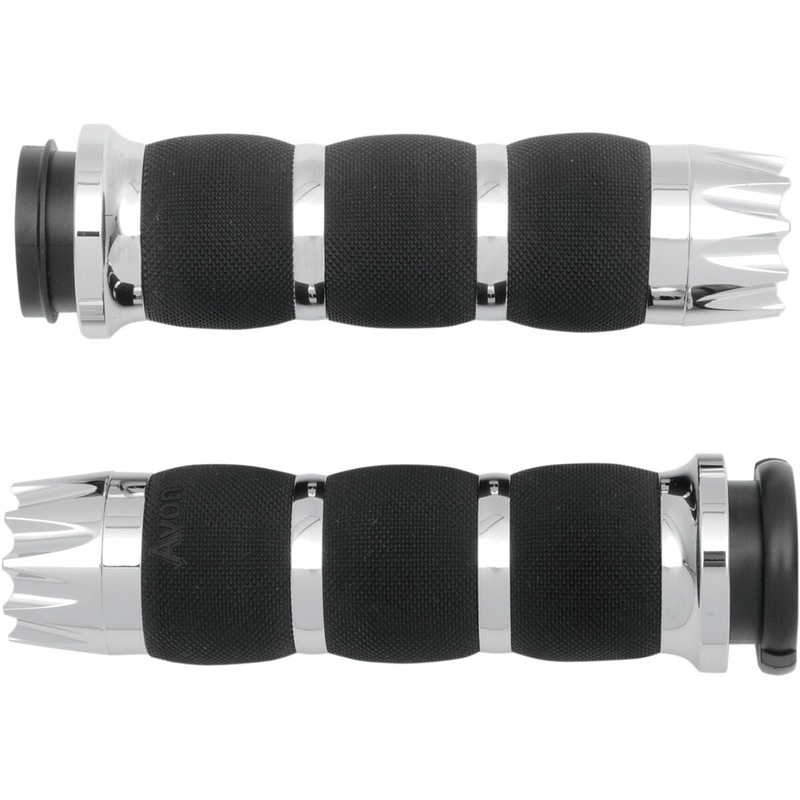 Grips Air Cushion Excalibur Chrome Throttle By Wire