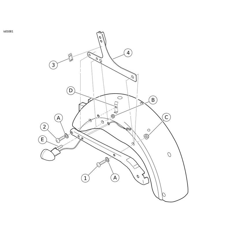 Harley-Davidson 53925-04 XL Rigid Sideplates