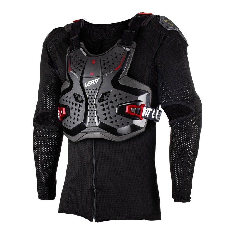 Leatt 3.5 Junior Body Protector – Black / Red