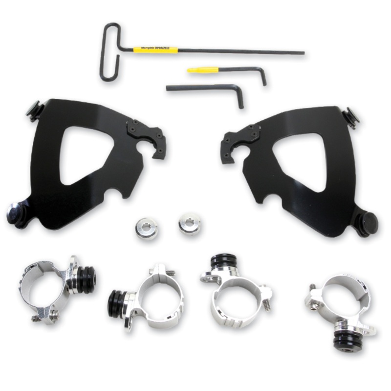 Memphis Shades Trigger Lock Mounting Kit for Narrowglide Gauntlet Fairing (Black)