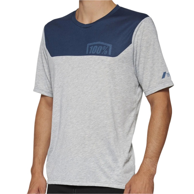 100% Airmatic Short Sleeves Cycle Jersey Grey / Midnight