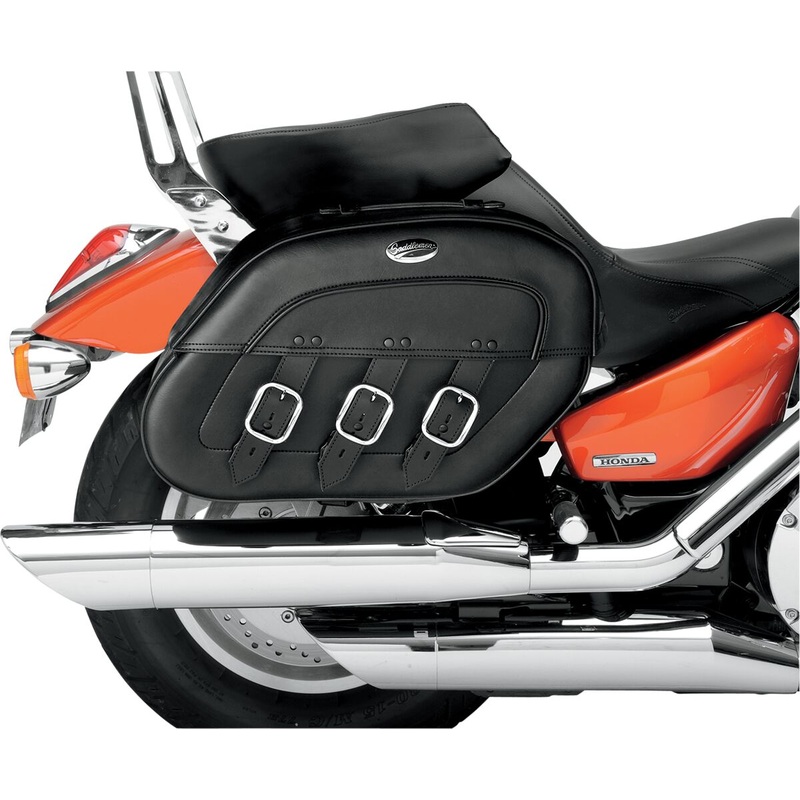 Saddlemen S4 Drifter Rigid-Mount Specific-Fit Quick-Disconnect Saddlebags Black For Kawasaki VN 1500 1998-2004