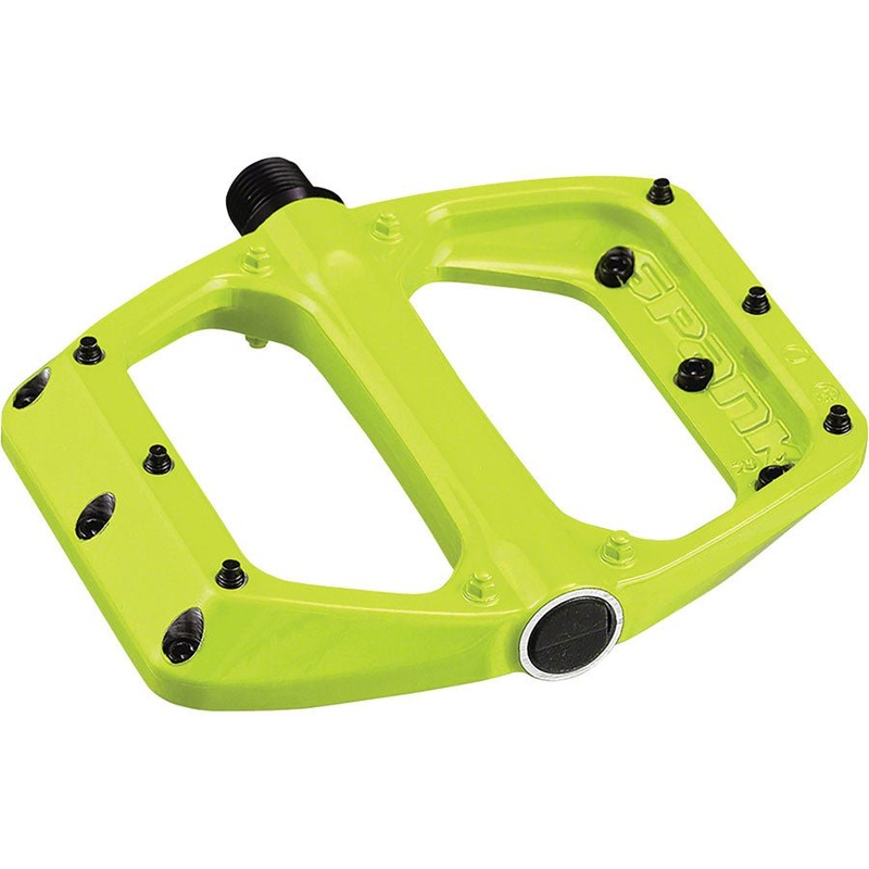 Spank Spoon DC Platform Pedals – Aluminum – Lime Green