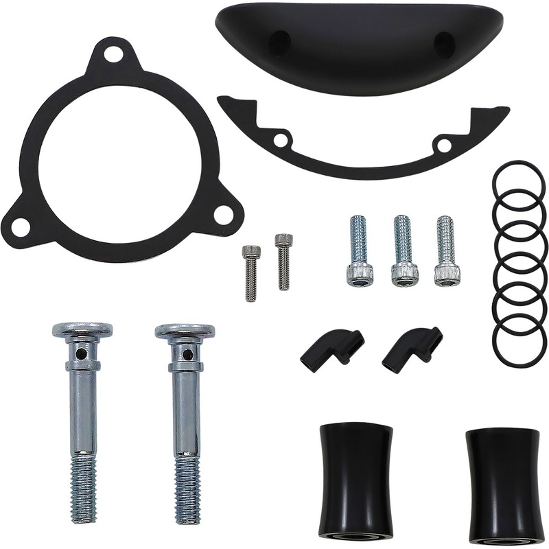 Replacement Hardware Kits: Inverted / Method / Clear Tear / Sidekick, Black – 08-16 Touring / 16-17 FLST & FXDLS