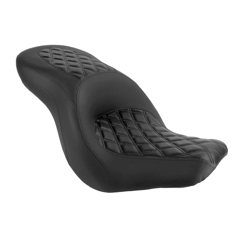 Rider Passenger Two Up Cushion Seat For Harley Softail Sport Glide Low Rider S ST ’18-’24