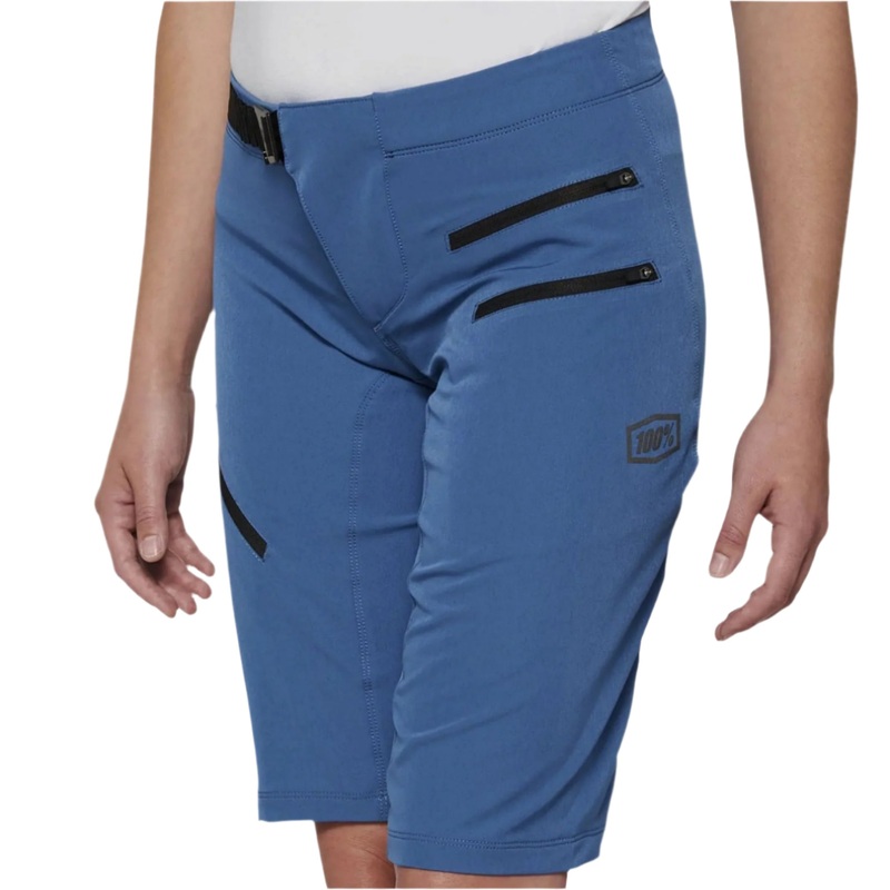 100% Airmatic Ladies Cycle Shorts Slate / Blue