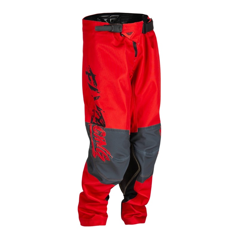 Fly Racing Kinetic Khaos Youth Pant – Black / Red / Grey
