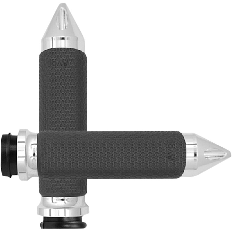 Grips Memory Foam Spike Chrome Small Throttle By Wire