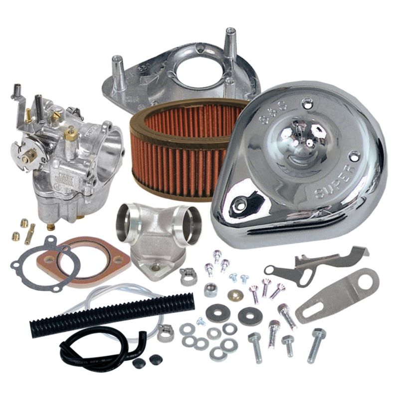 S&S Super E Carburetor Kit – Chrome – 2004-2006 Sportster