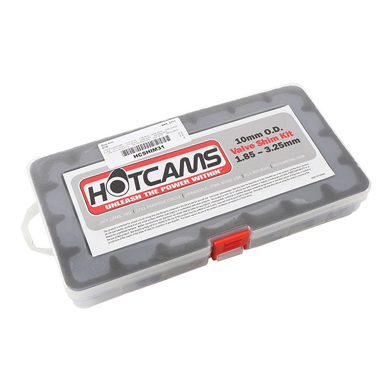 Hot Cams Shim Kit 10.00mm (1.85mm-3.25mm in .05mm – 3 each) 1 Box