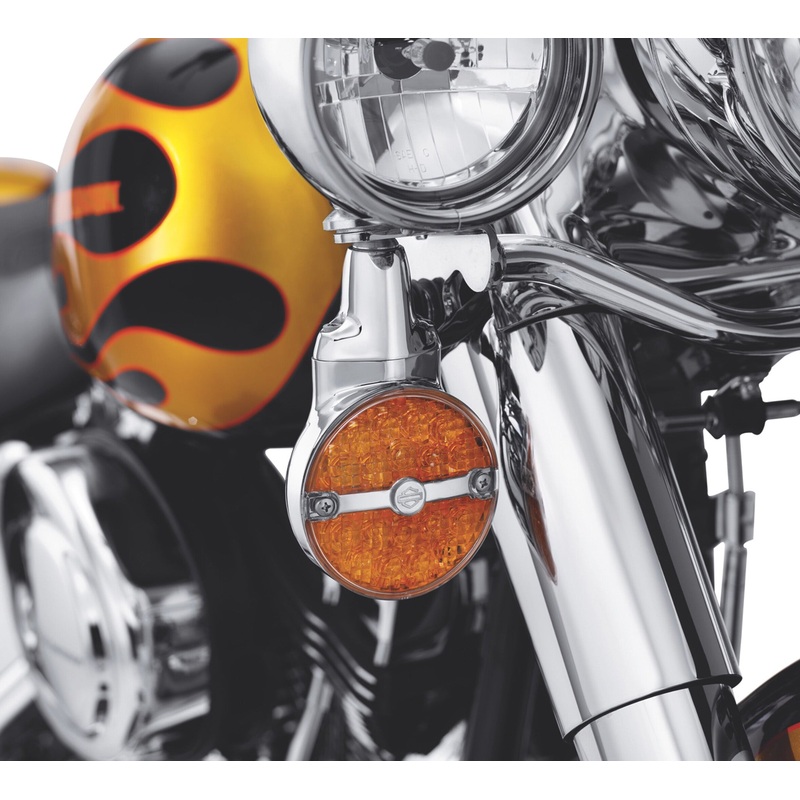 Harley Davidson 68411-10 Bar & Shield Front LED Turn Signals LED TURN SIGNAL, FRONT, AMBER