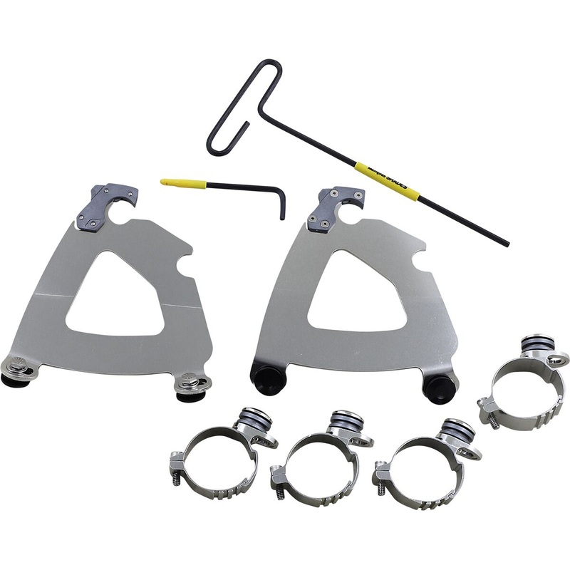 Road Warrior Fairing Trigger-Lock Mounting Hardware, Polished – 16-22 Sportster
