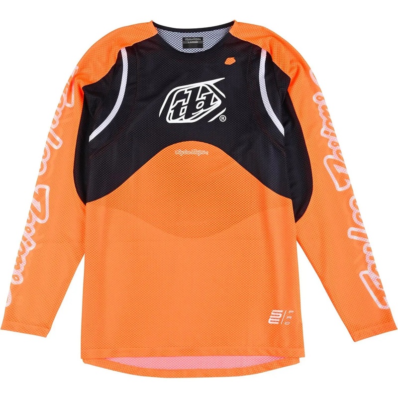 Troy Lee Designs SE Pro Air Pinned Motocross Jersey Neon Orange