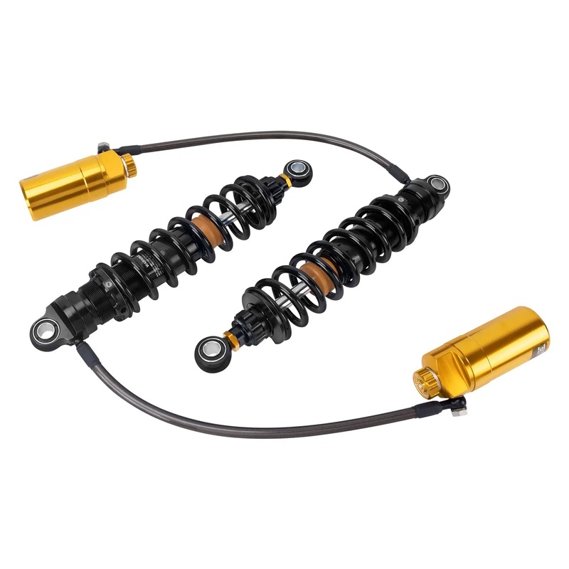 Motorcycle Remote Reservoir Rear Shocks Absorbers Suspension For Harley Touring 14-’25