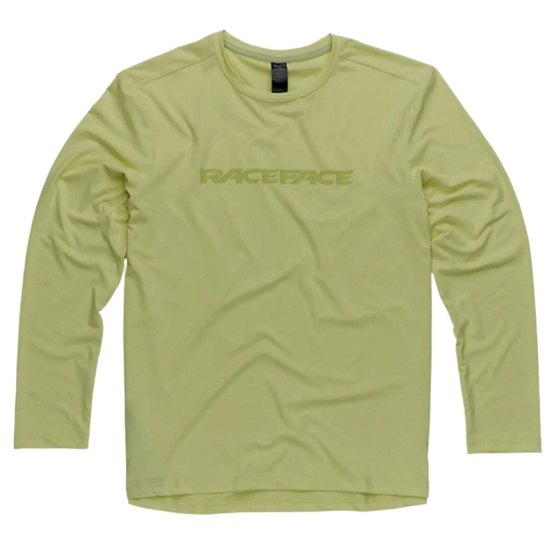 Race Face Commit Long Sleeve Cycle Tech Top Tea Green