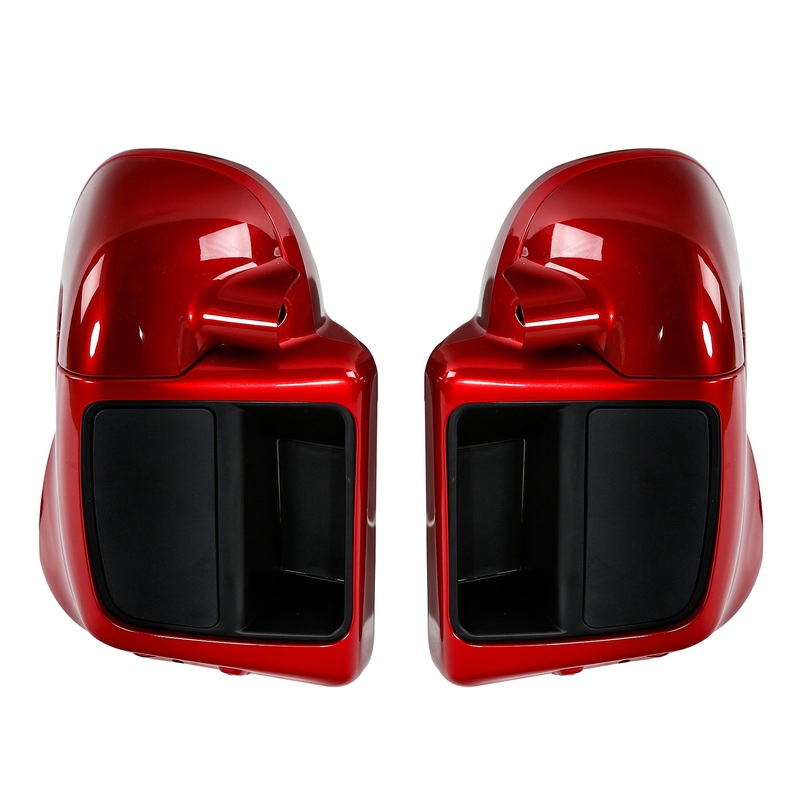 HR3 Wicked Red Vented Lower Fairing Kit With 6.5″ Speaker Pods For Harley Touring models 2014-2024