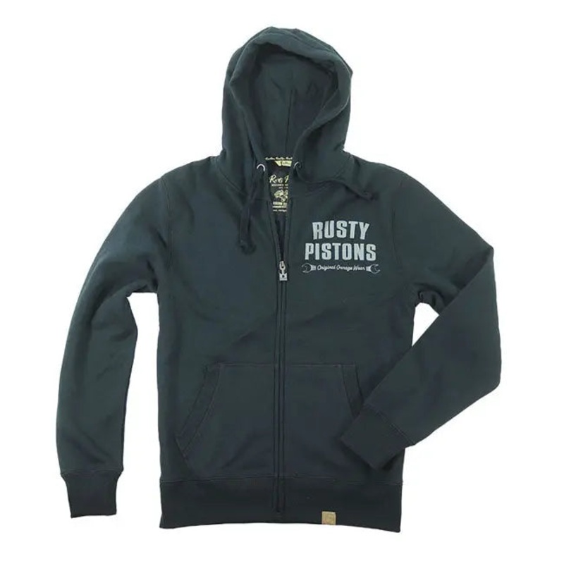 Rusty Pistons Riggins Zip Hoodie Blue