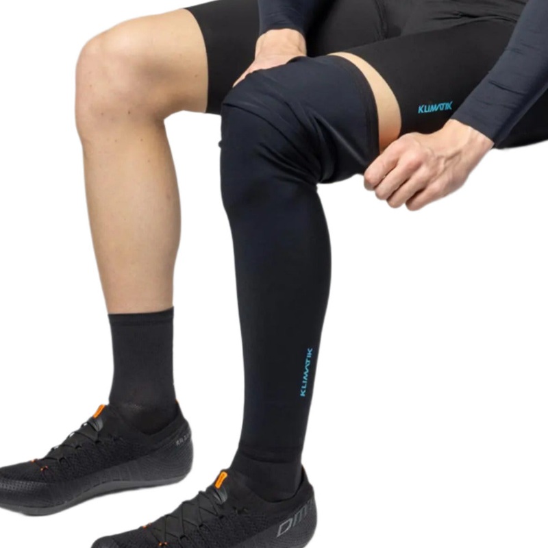Ale Clothing K-Atmo Klimatik Cycle Leg Warmers Black / Cyan