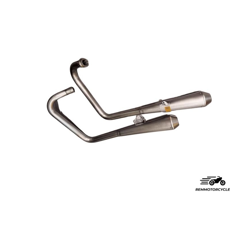Complete exhaust system for Triumph Bobber, T100, T120, Street Twin 900