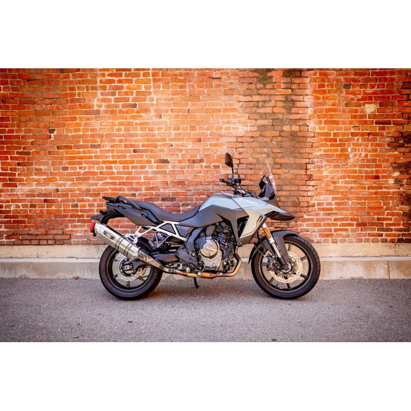 V-STROM 800 23-25 R-77J Stainless Slip-On Exhaust, w/ Stainless Muffler