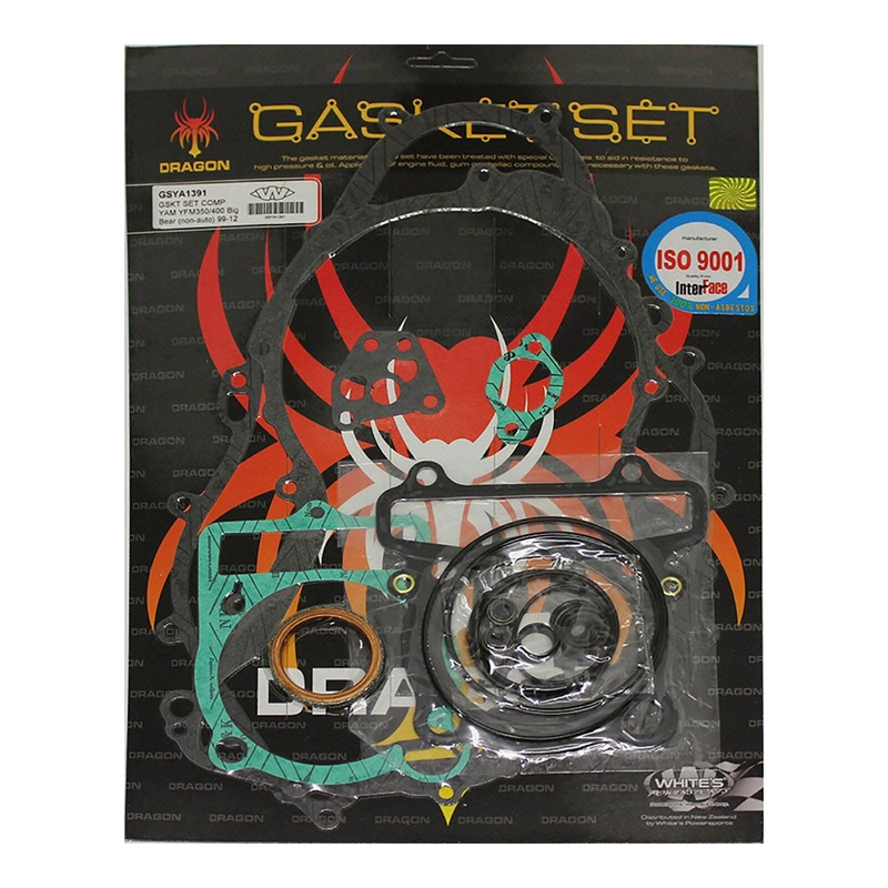 Whites Gasket Set Complete Yamaha YFM400 Kodiak/Big Bear (Man) ’95-’12