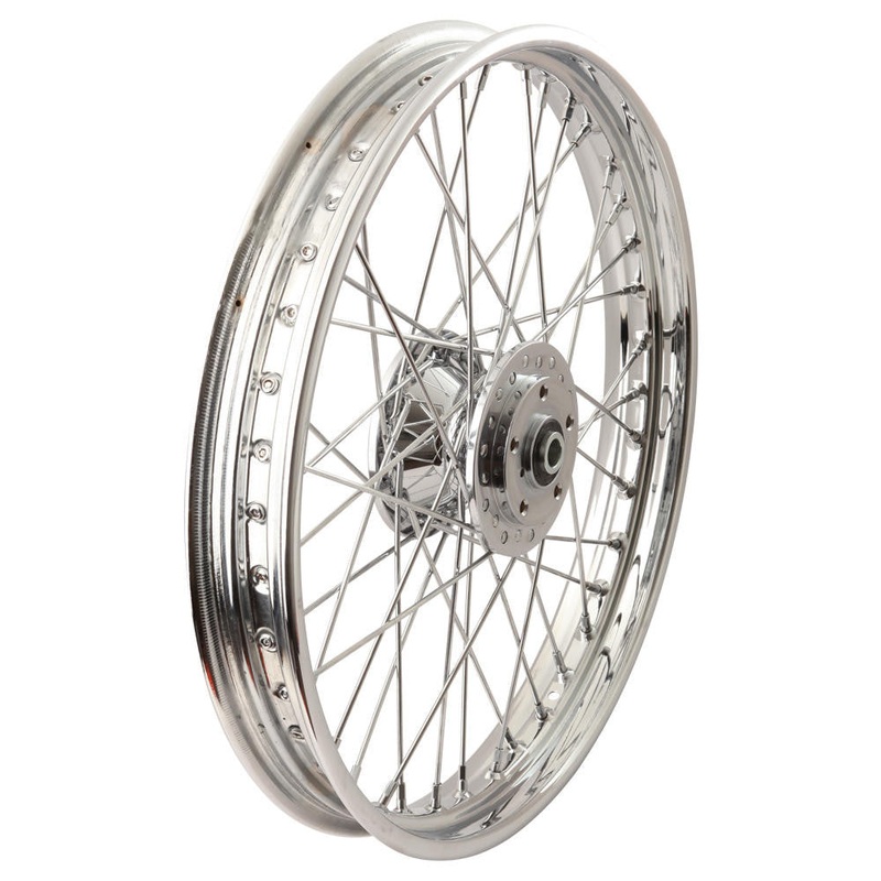 19″ x 2.5″ Harley Chrome Spoke Wheel – FX /  Sportster 1984-1999