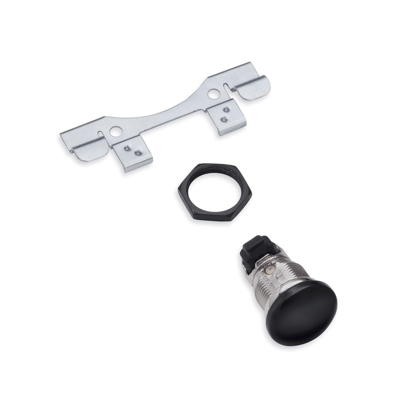 Harley-Davidson 90300096A Smooth Push-Button Fuel Tank Console Door Release Gloss Black