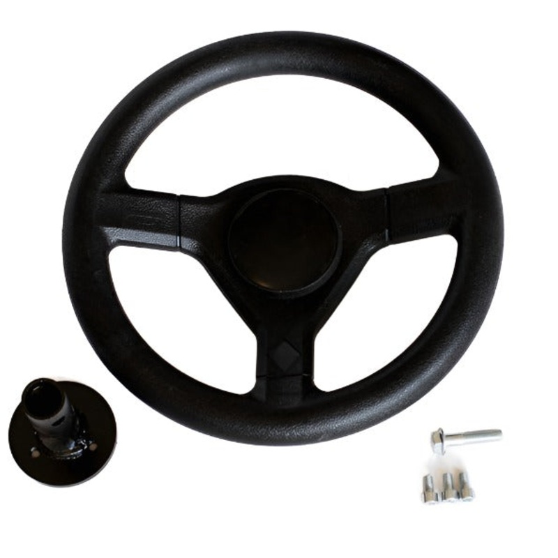 Steering Wheel Assembly – 1 Seat Go Kart (Gas & EV)