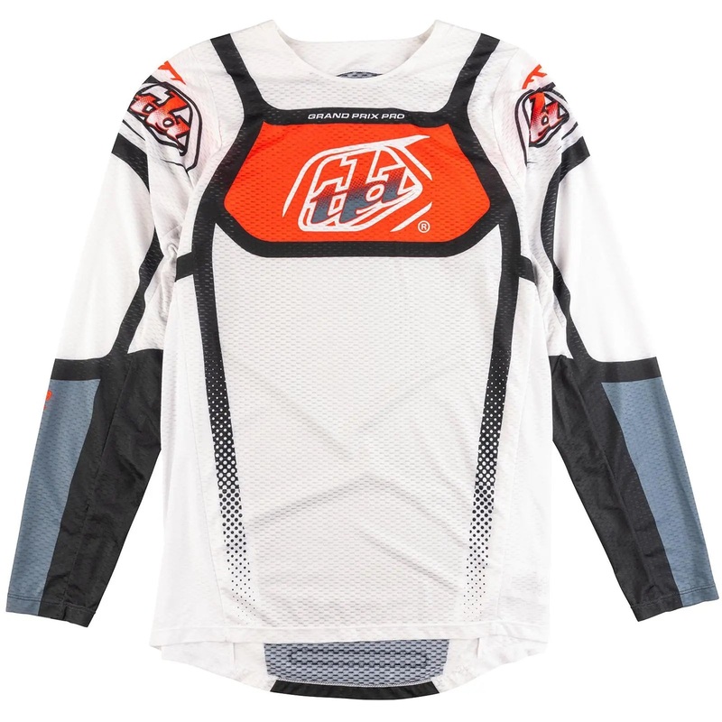 Troy Lee Designs GP Pro Air Bands Motocross Jersey White / Indigo