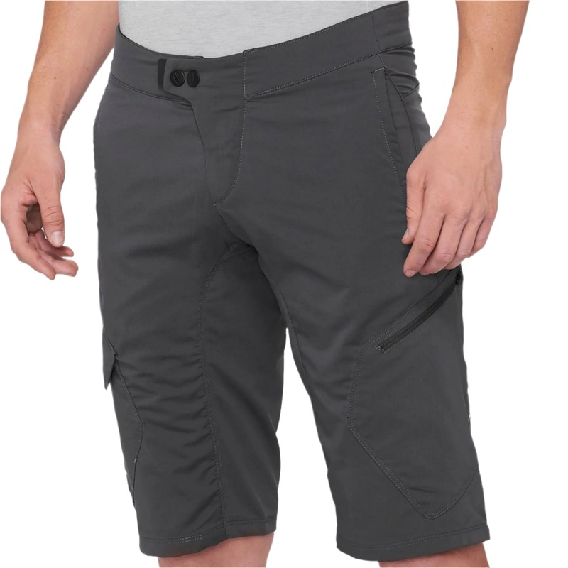100% Ridecamp Cycle Shorts Charcoal
