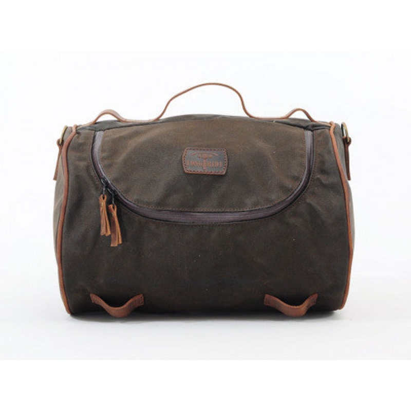 Longride Waxed Canvas Roll Bag Khaki – 23.3 Liters