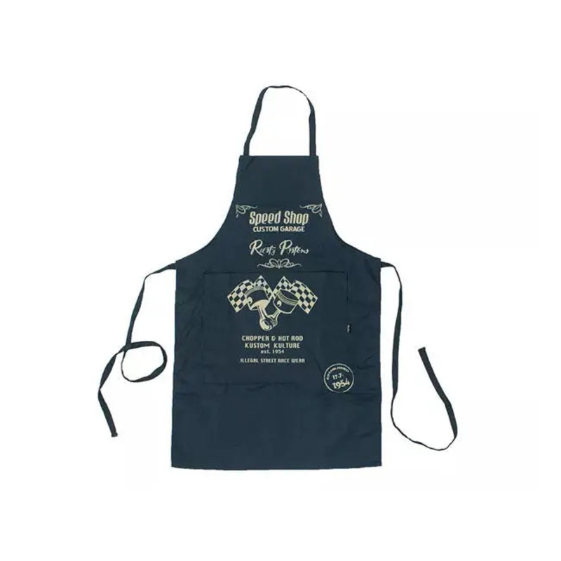 Rusty Pistons Besso Apron Blue