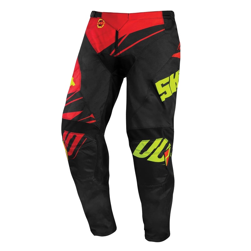 Shot Devo MX Trouser Ventury Red / Neon Yellow