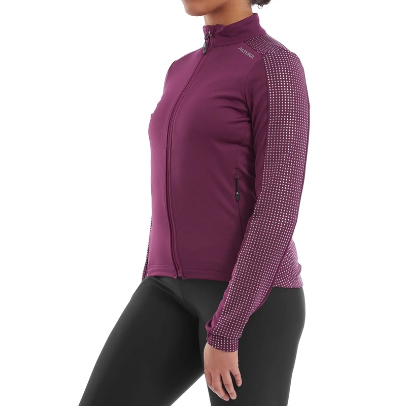 Altura Nightvision Long Sleeves Ladies Cycle Jersey Dark Pink