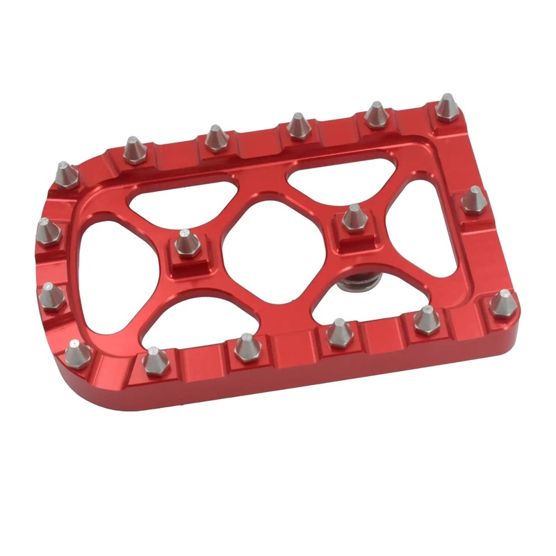 Red CNC MX Style Large Brake Pedal Pad for Harley Touring Softail Dyna