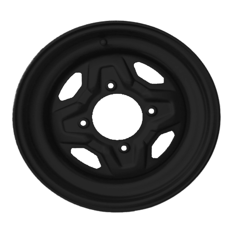 Whites ATV/UTV Steel Rim 14×6 Polaris Front 4/156 +40.2 – Black