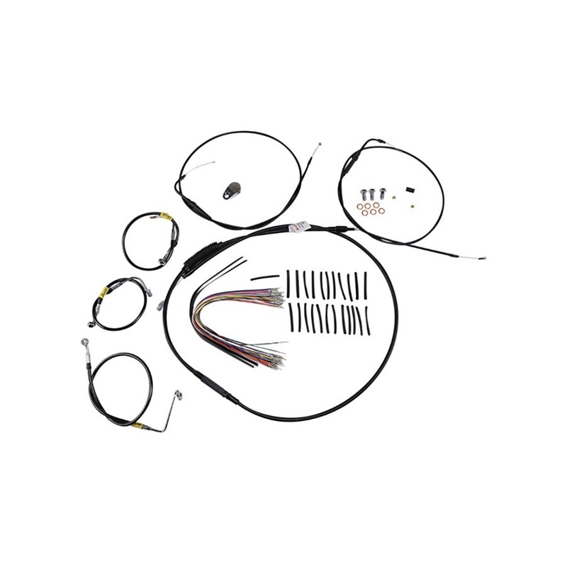 Control Kit – Early Touring Bikes – 13″ Bagger Bar Handlebars