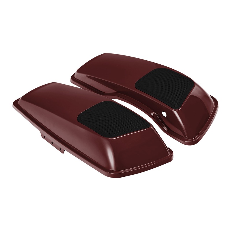 HR3 Twisted Cherry 6 X 9″ Saddlebags Lid Speaker Cutouts W/ Grill For Harley Touring Models 2014-2023
