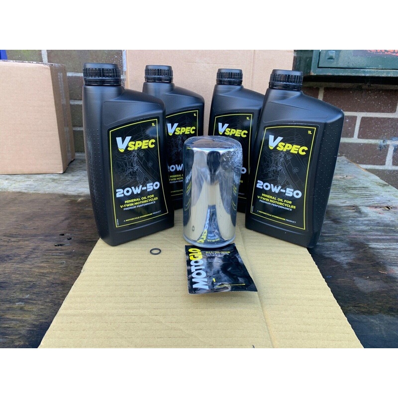 Oil Change kit Harley Davidson DYNA-GLIDE  EVO & Filter MINERAL OIL MCS EUROL