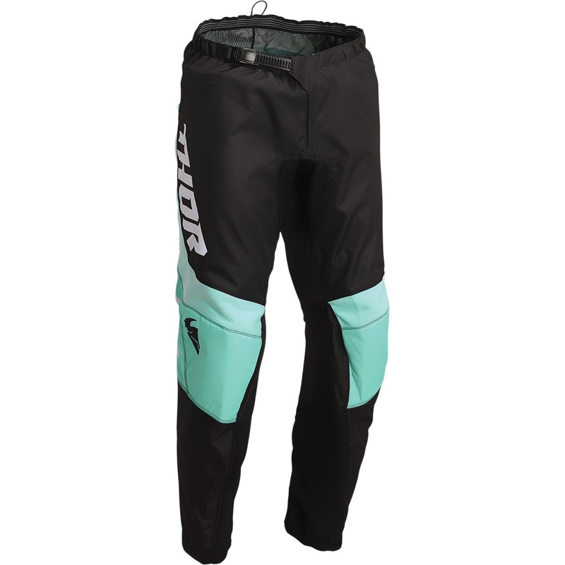 Thor Sector Chev Youth Textile Trouser Black / Mint