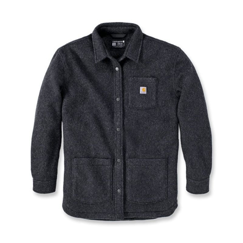 Carhartt Fleece Ladies Overshirt Black Heather